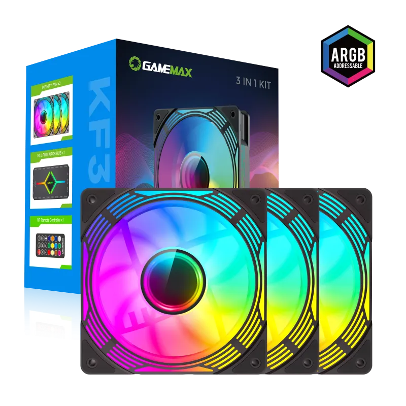 GameMax KF300 BL — корпусной вентилятор 1 GameMax KF300 BL — корпусной вентилятор 1