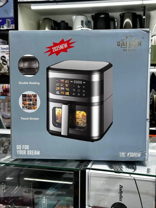 Uakeen 10л Аэрогриль 2 тэна, Air fryer Uakeen 1709