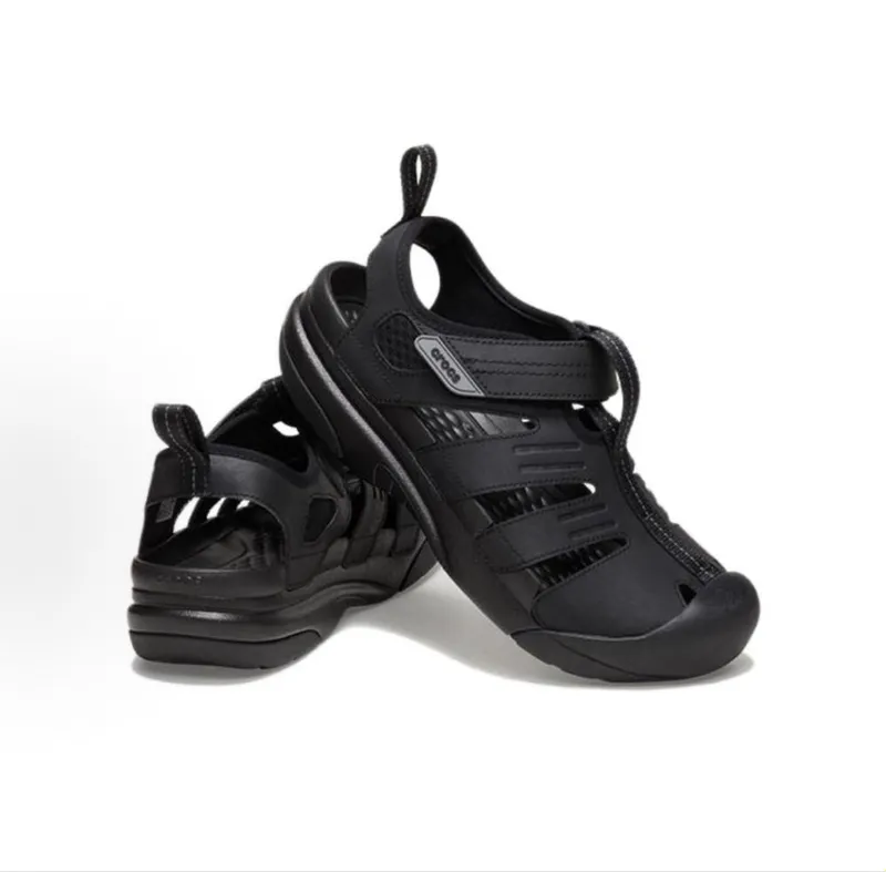 Мужские сандалии Crocs Swiftwater черные оригинал 4 Мужские сандалии Crocs Swiftwater черные оригинал 4
