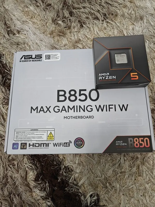 Ryzen 5 7600x + Asus B850 Max Gaming Wifi 1 Ryzen 5 7600x + Asus B850 Max Gaming Wifi 1