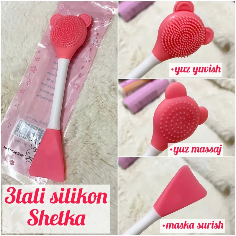 3in1 silikon cho’tka yuz yuvish uchun 1