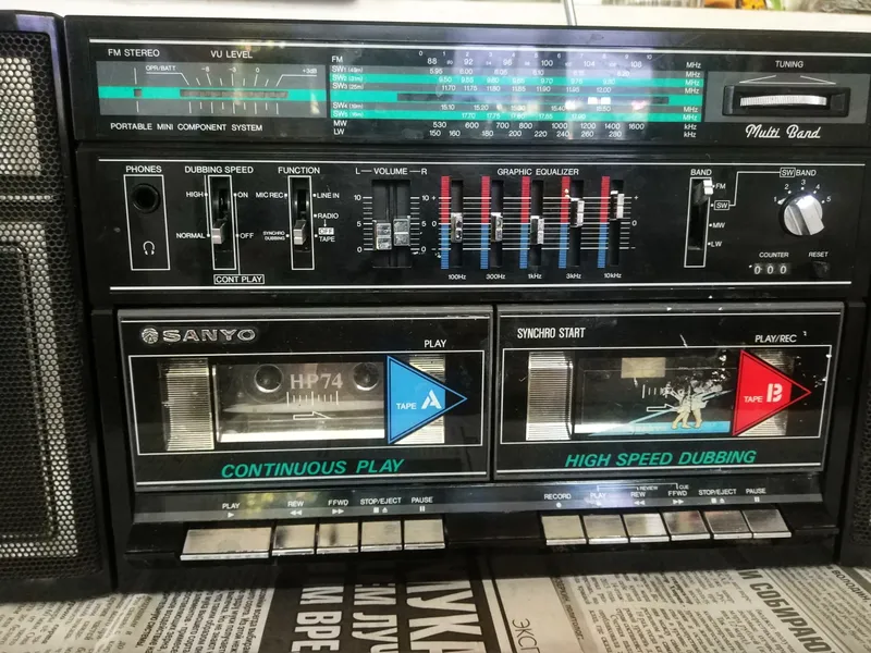 Магнитола Sanyo MTW5.1982год — фото 5