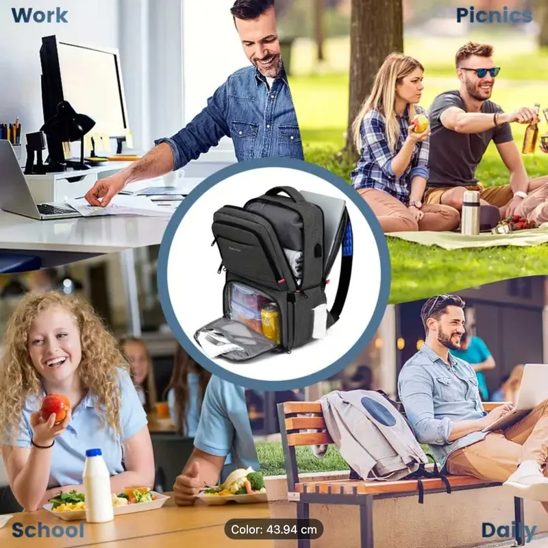Sumka Universal katta sig'imli ovqat va kompyuter sumkasi — фото 4