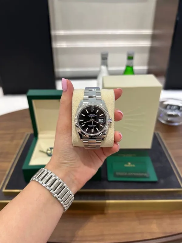 Rolex Datejust 41mm steel and white gold — фото 4