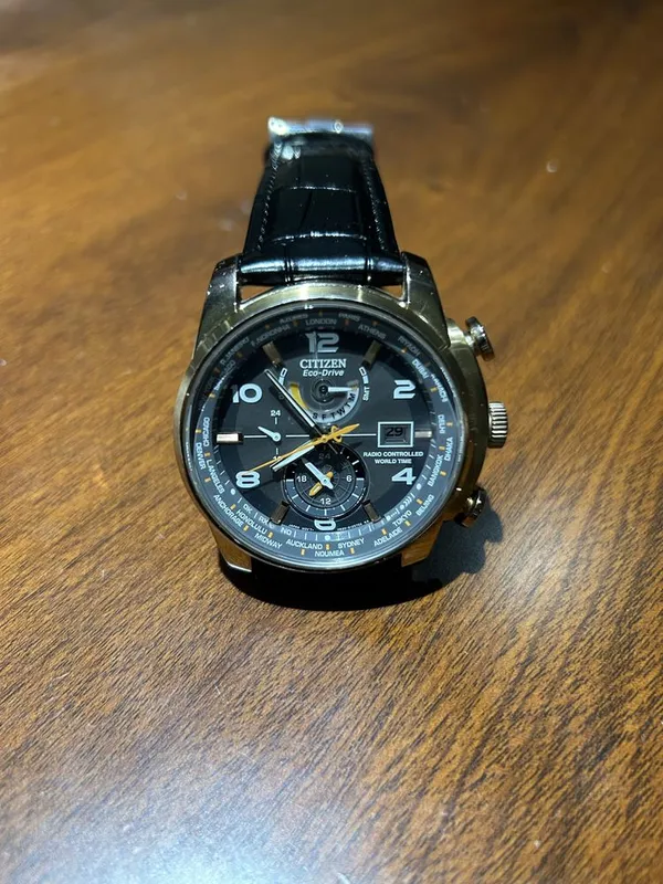 Солнечные часы Citizen Eco-Drive World Time Rose Gold