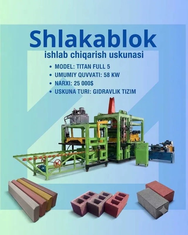 Shlakablok ishlab chiqarish uskunasi 3