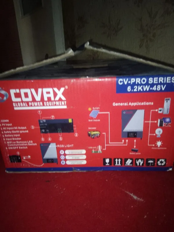 Inverter modeli: 6,2 kVt 48 V Kirish kuchlanish shakli: sof sinus to’l