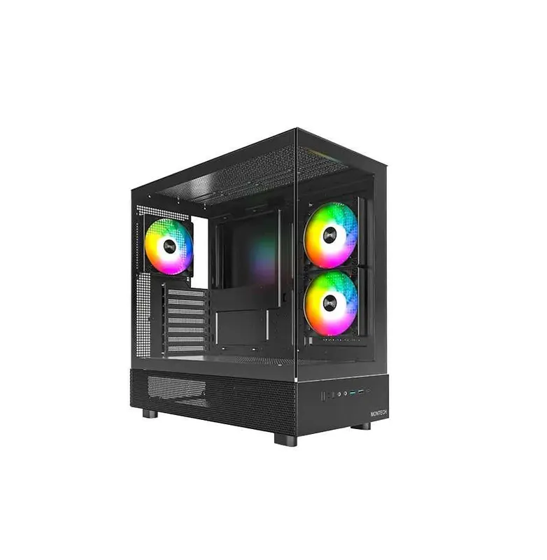 { Montech XR Black kompyuter korpusi (360 mm) 1 { Montech XR Black kompyuter korpusi (360 mm) 1