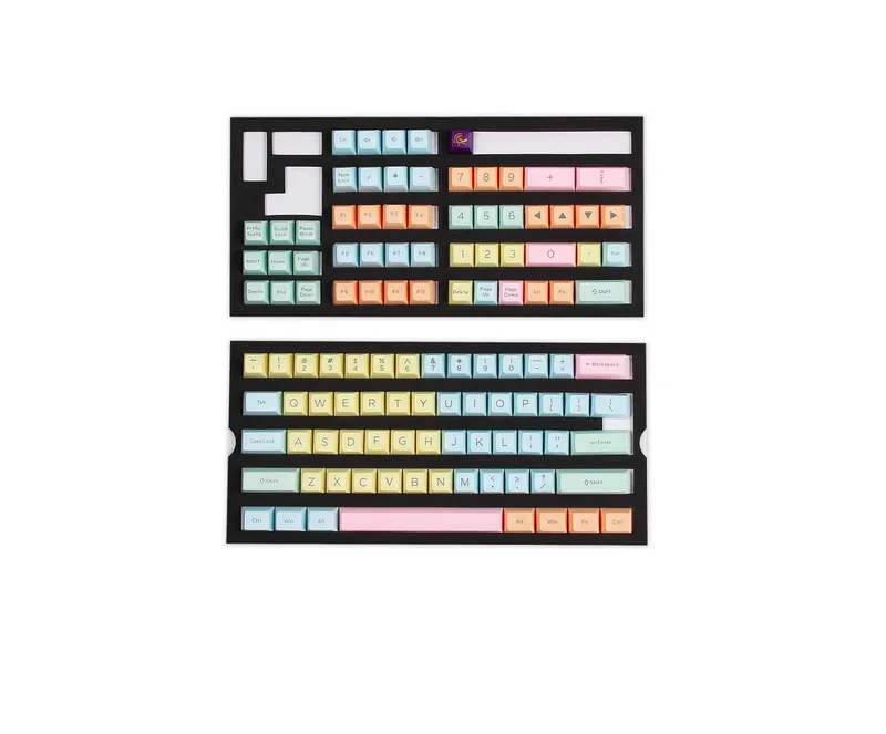 ^Ducky Cotton Candy SA klavishalari — 108 tugmali ABS Doubleshot keycap to‘plami 2