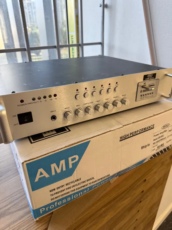 Профессиональный усилитель USB-500U / PA amplifier 500W