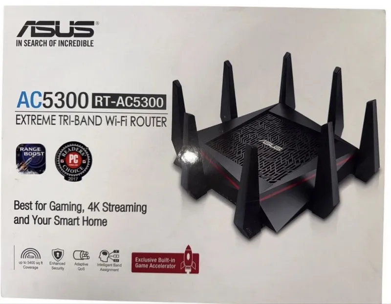 ASUS RT-AC5300 — мощный Wi-Fi роутер (Gaming / Smart Home)