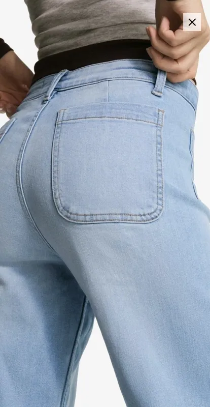 Джинсы голубые BERSHKA 5