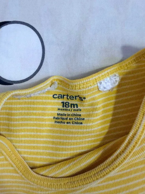 Набор боди carters хлопок длинный рукав на 18 месяцев детский бодик — фото 2